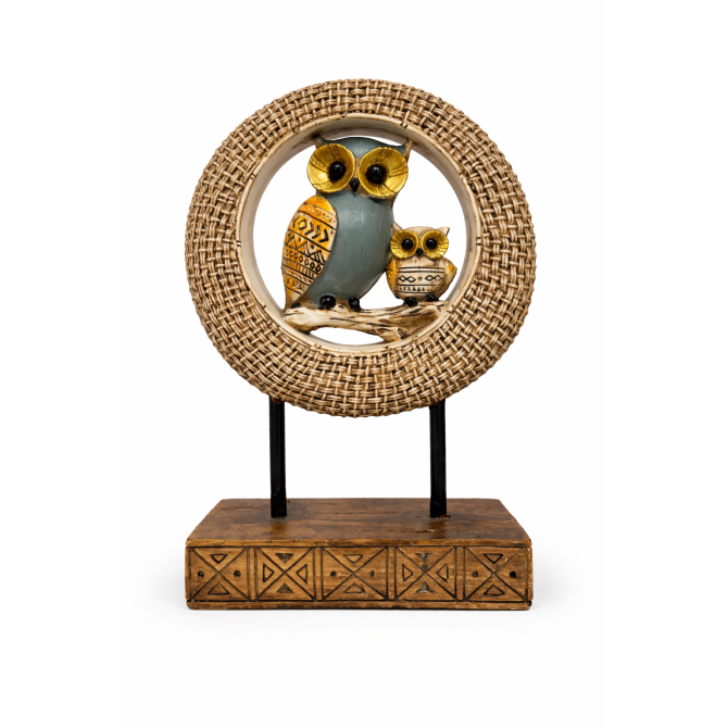 Duo Hiboux Harmonie Lunaire