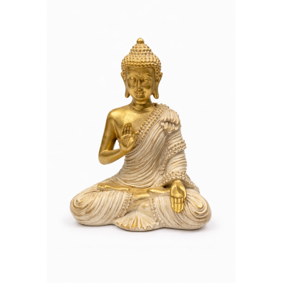Bouddha Harmonie Dorée – Statue Zen Méditation & Paix Intérieure