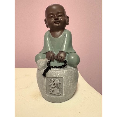 Petit Moine Sérénité Porte-Encens Zen – Décoration Spirituelle & Méditation